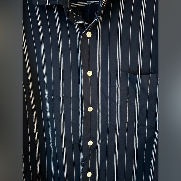 Sandro Paris blue striped button up top. ?unisex. Label XS. So cute! - Picture 3 of 7